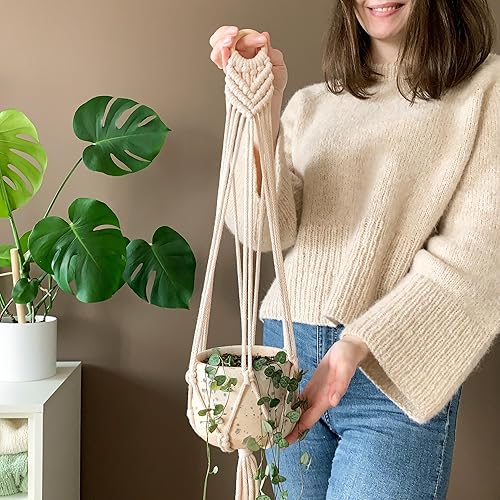 Miniatura 9 de Bobbiny Cordón de macramé trenzado junior de 0.118 in (negro) 108 yardas330 pies