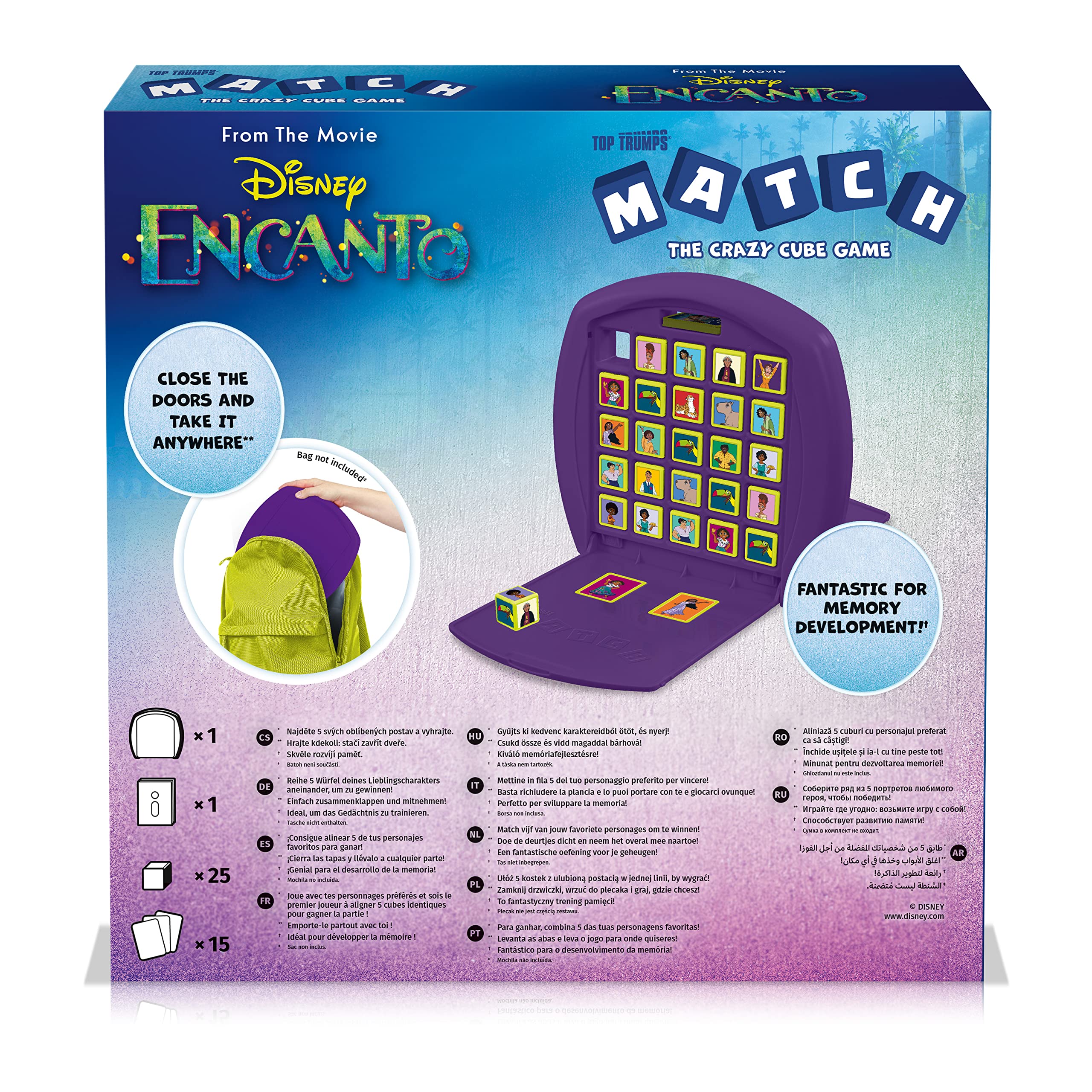 Top Trumps Encanto Match The Crazy Cube Game, play with 15 of your favourite characters including Mirabel - Image 2