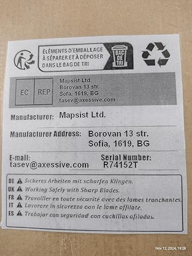 Miniatura 4 de Bearded/hacha hacha combinado con cuchilla curva para Adze – Bol Makers Tool- Raro.