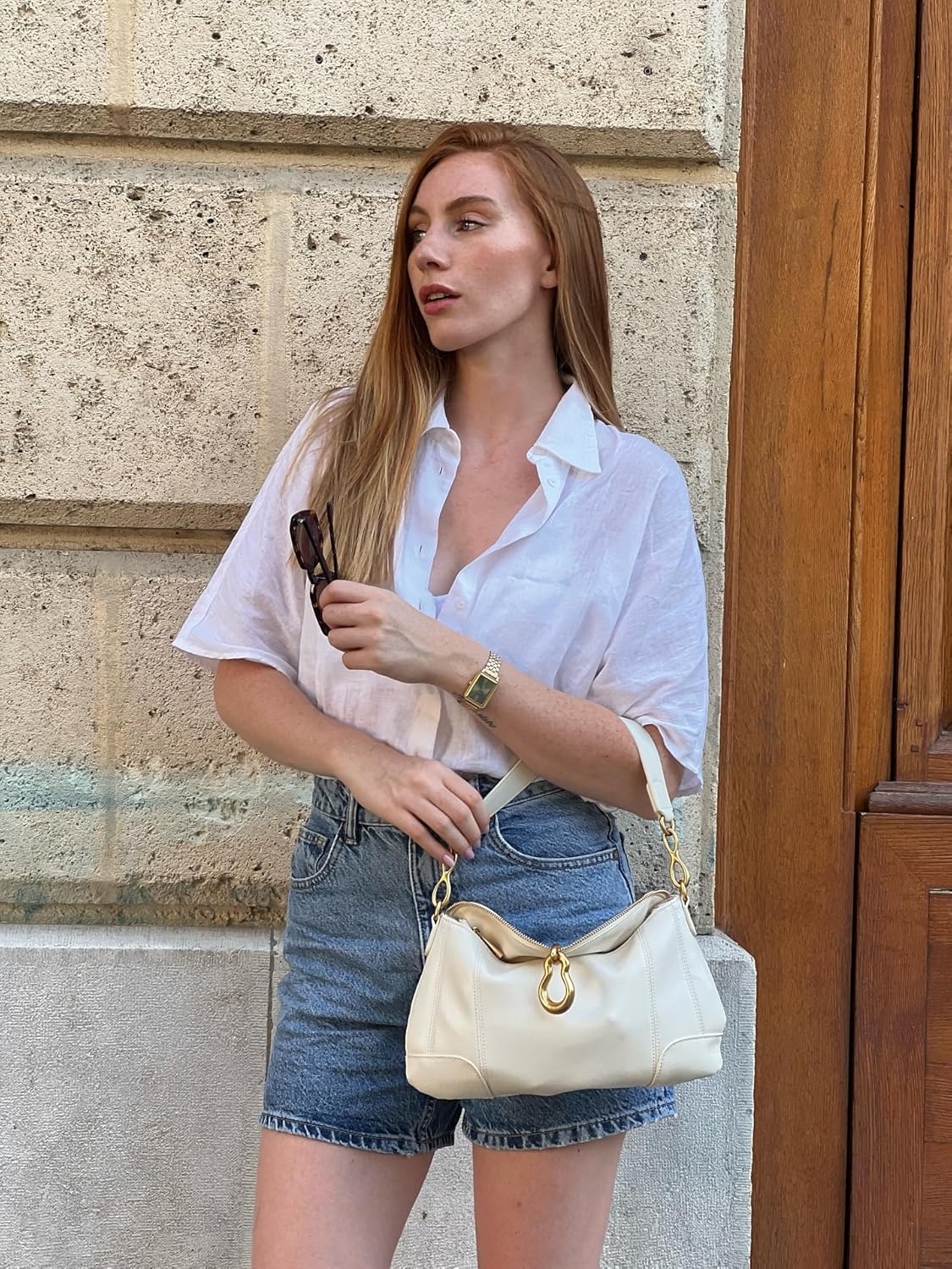 JW PEI Women's Jayla Metal Pendant Embellished Shoulder Bag - Image 2