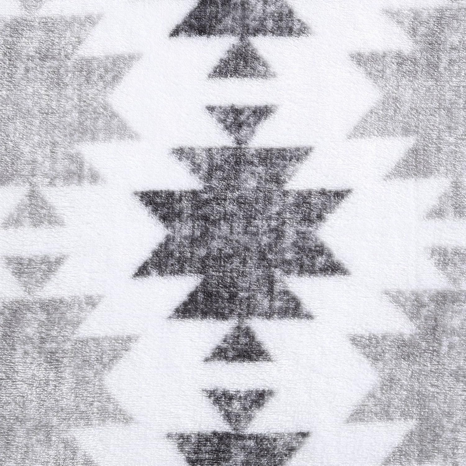 Wrangler - Blanket, Super Soft Sherpa Bedding, Yellowstone Inspired Throw Blanket for Couch or Bed (Canyon Ikat Grey, 50" x 60") - Image 3