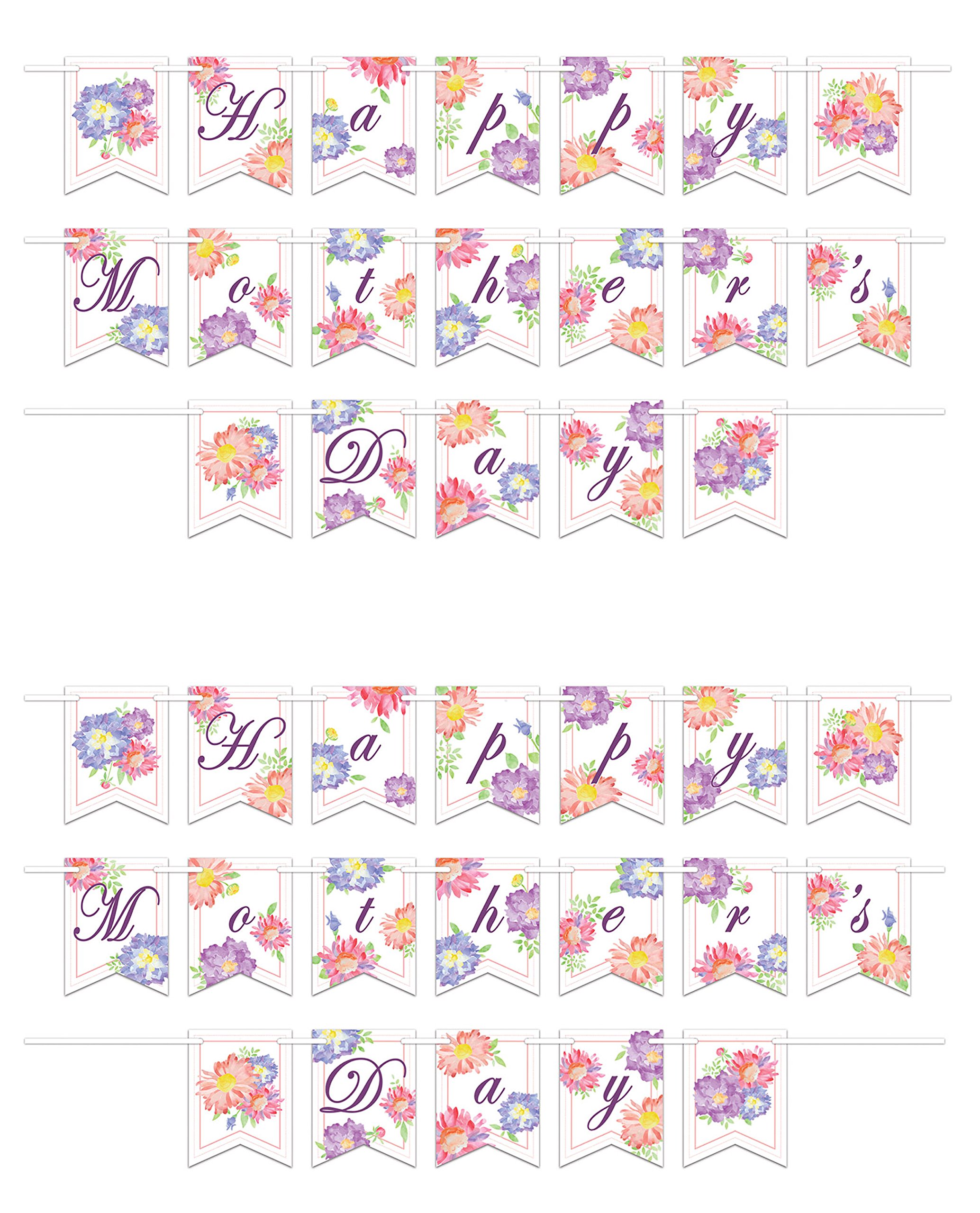 Streamers Happy Mother's Day Beistle pour une surprise en famille