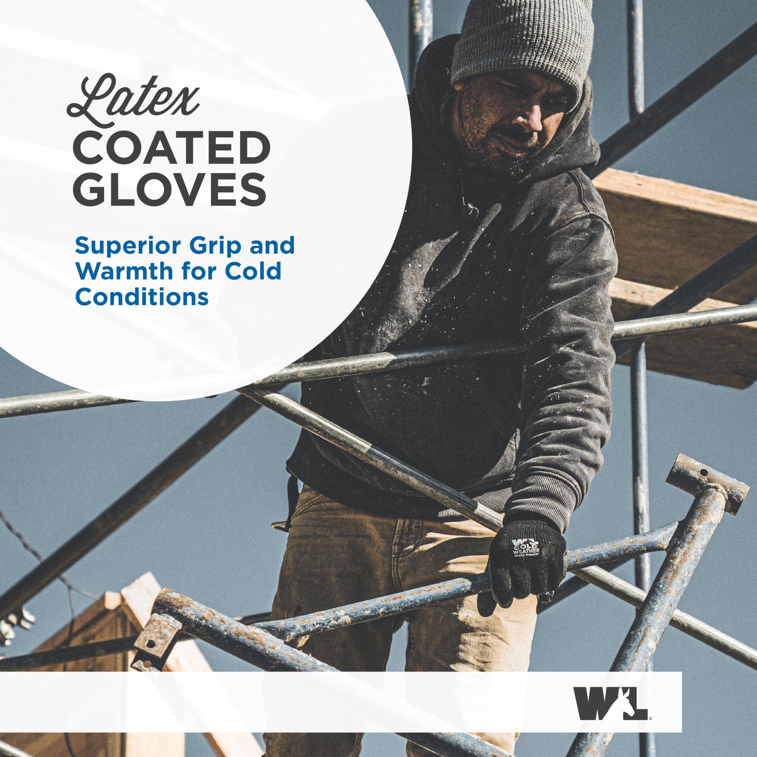 Wells Lamont Cold Weather Latex Coated Work Gloves