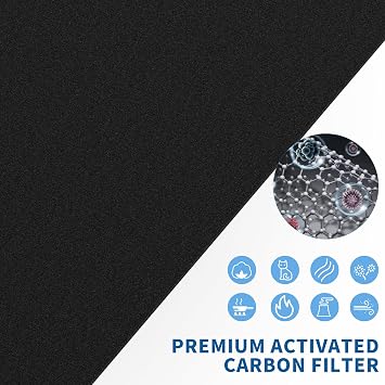 2 Packs Replacement Filter for Aeramax 290 300 DX95 and HF-300 AP-300PH Air Cleaner Purifier, Part# 9287201, 2 Main Filters + 6 Activated Carbon Pre-filters