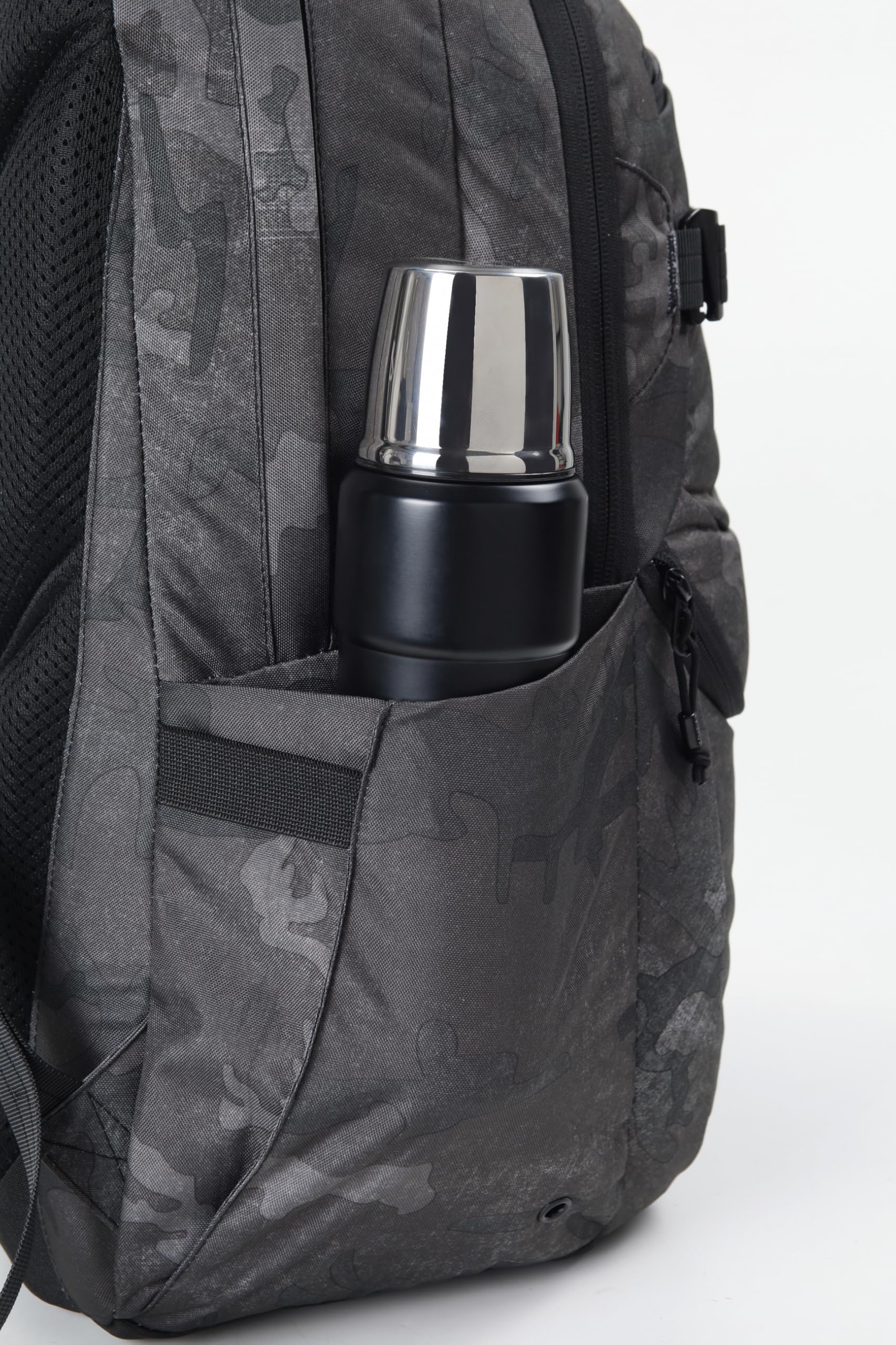Nitro Future Hero Sac à dos d'écolier avec organiseur et compartiment pour ordinateur portable 17", Camouflage forgé, 35 l, Décontracté