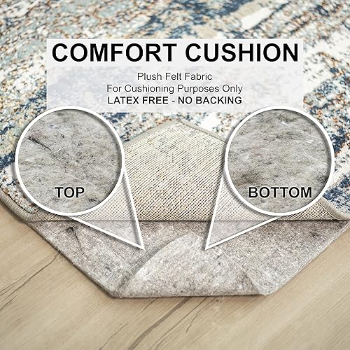 Miniatura 2 de Mohawk Home Ultra Premium - Almohadilla de fieltro gris para todas las superficies, 38 pulgadas de grosor (8 pies x 10 pies)