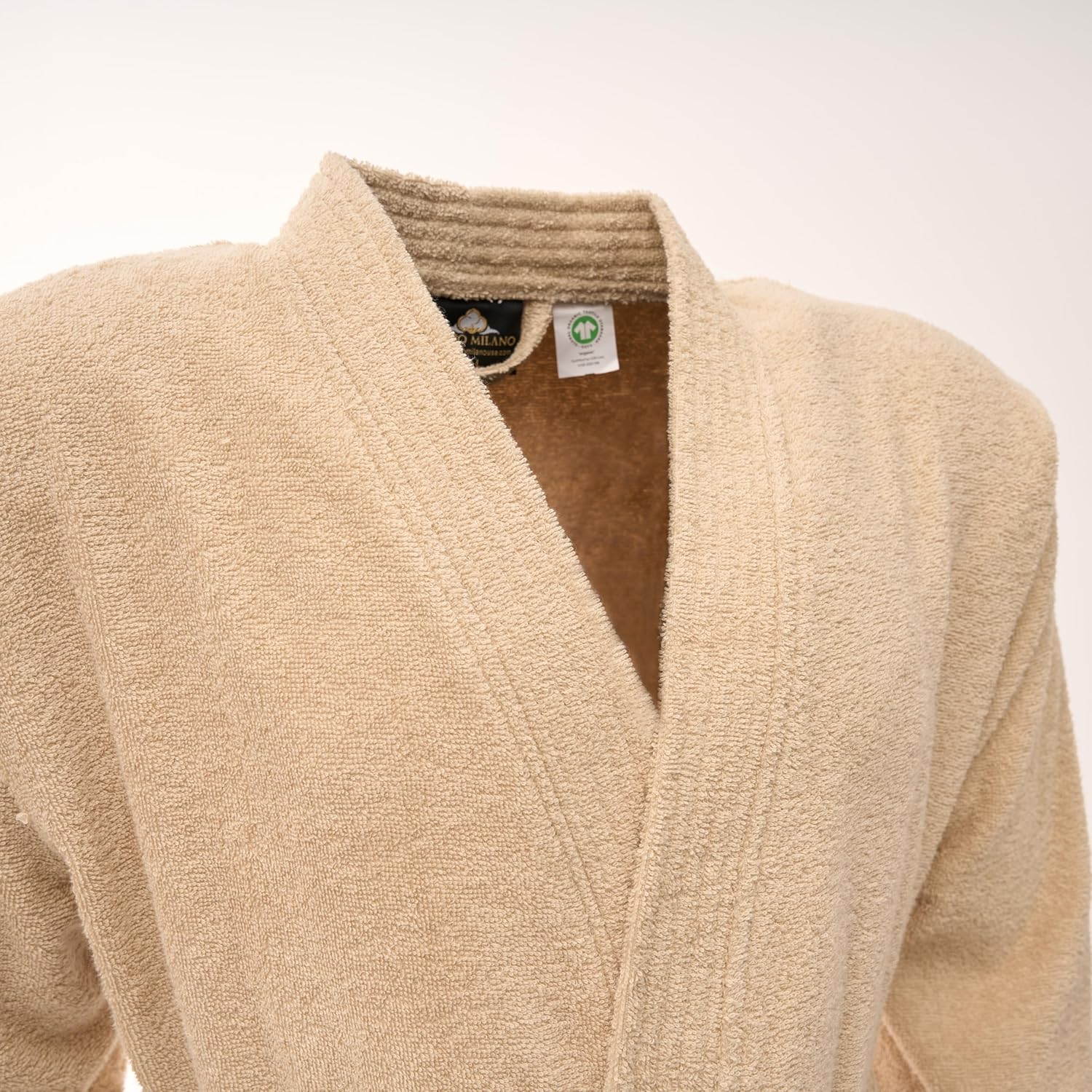 BAGNO MILANO Women's Robe, Certified Organic Turkish Cotton Kimono Bathrobe for Women - Image 5