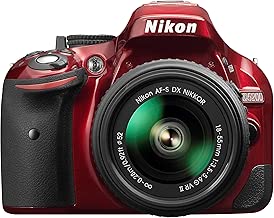 Nikon D5200 Digital SLR with 18-55mm VR II Lens Kit Red 24 MP inch LCD