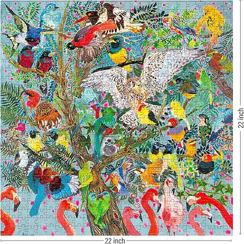 Miniatura 2 de Antelope - Paquete de 2 rompecabezas de 1000 piezas para adultos sinfonía de paz y cantantes de la selva rompecabezas de 1000 piezas de Enzhao Liu