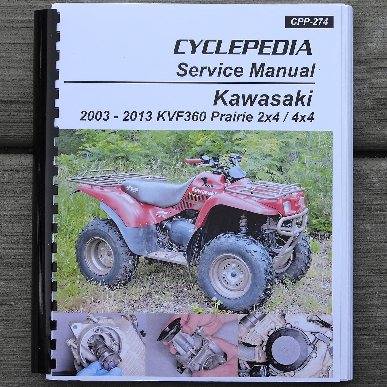 i5motorcycle Service & Repair Manual for Kawasaki Prairie KVF 360 KVF360 Quad ATV 2003-2013