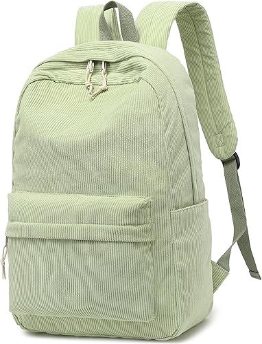 Miniatura 18 de BTOOP Mochila escolar para adolescentes grande de corduroy, mochila ligera para niñas y niños, mochilas casuales para escuela secundaria y Corduroy