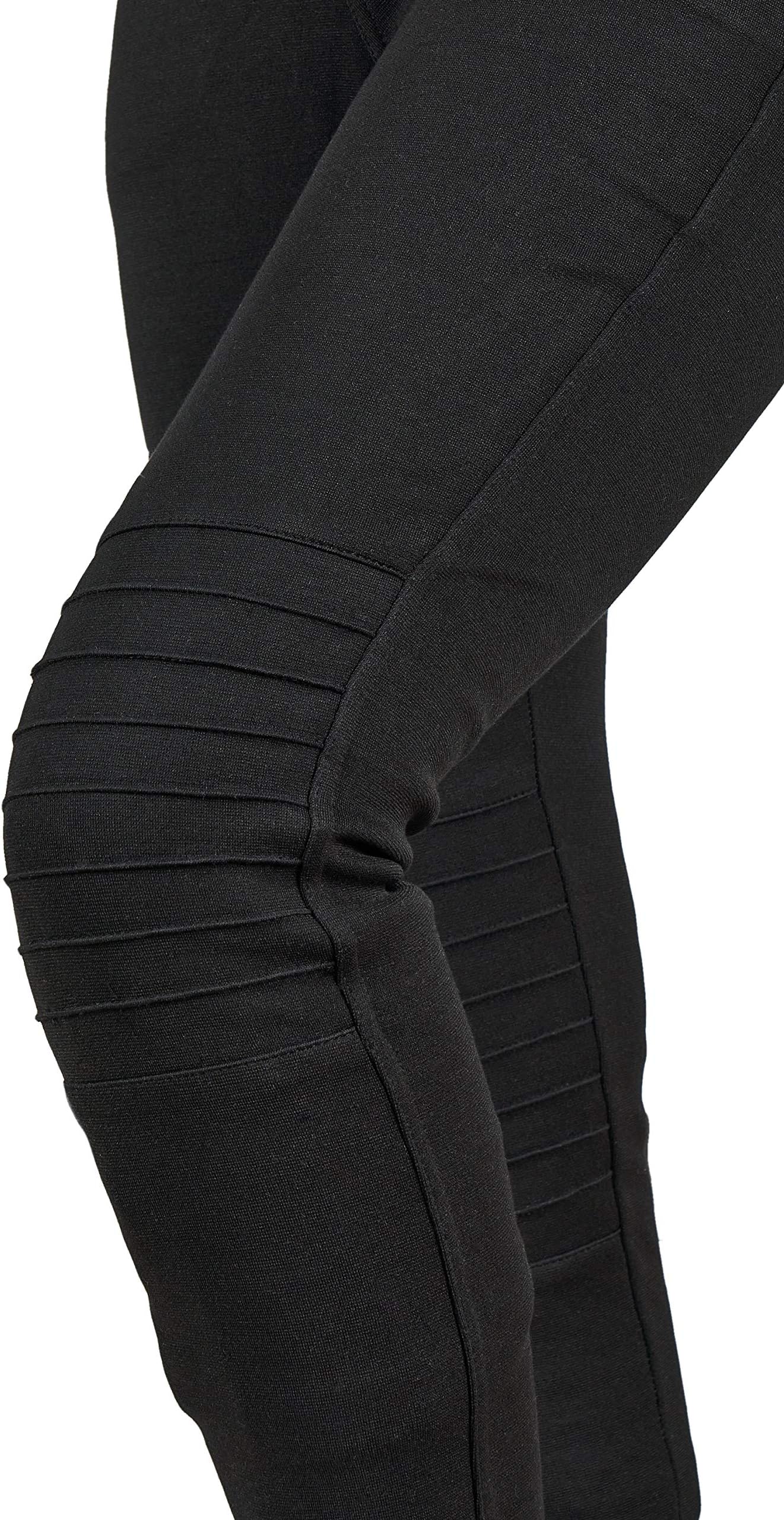 GREAT BIKERS GEARMotorcycle Motorbike Super Leggings Pants Ladies Kevlar Lined Protective Motorcycle Women Leggings with Removable CE Armour, (Short Leg)