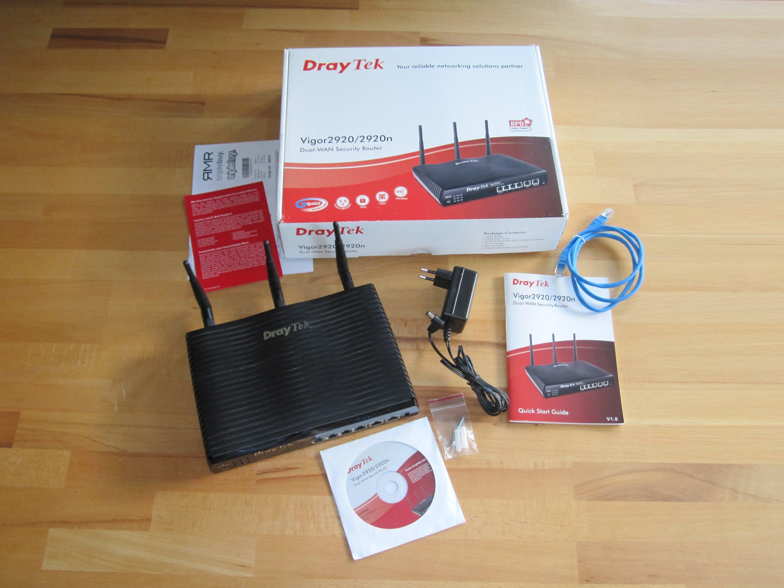 DrayTek Vigor 2920n Wireless 802.11n Dual WAN Security Router