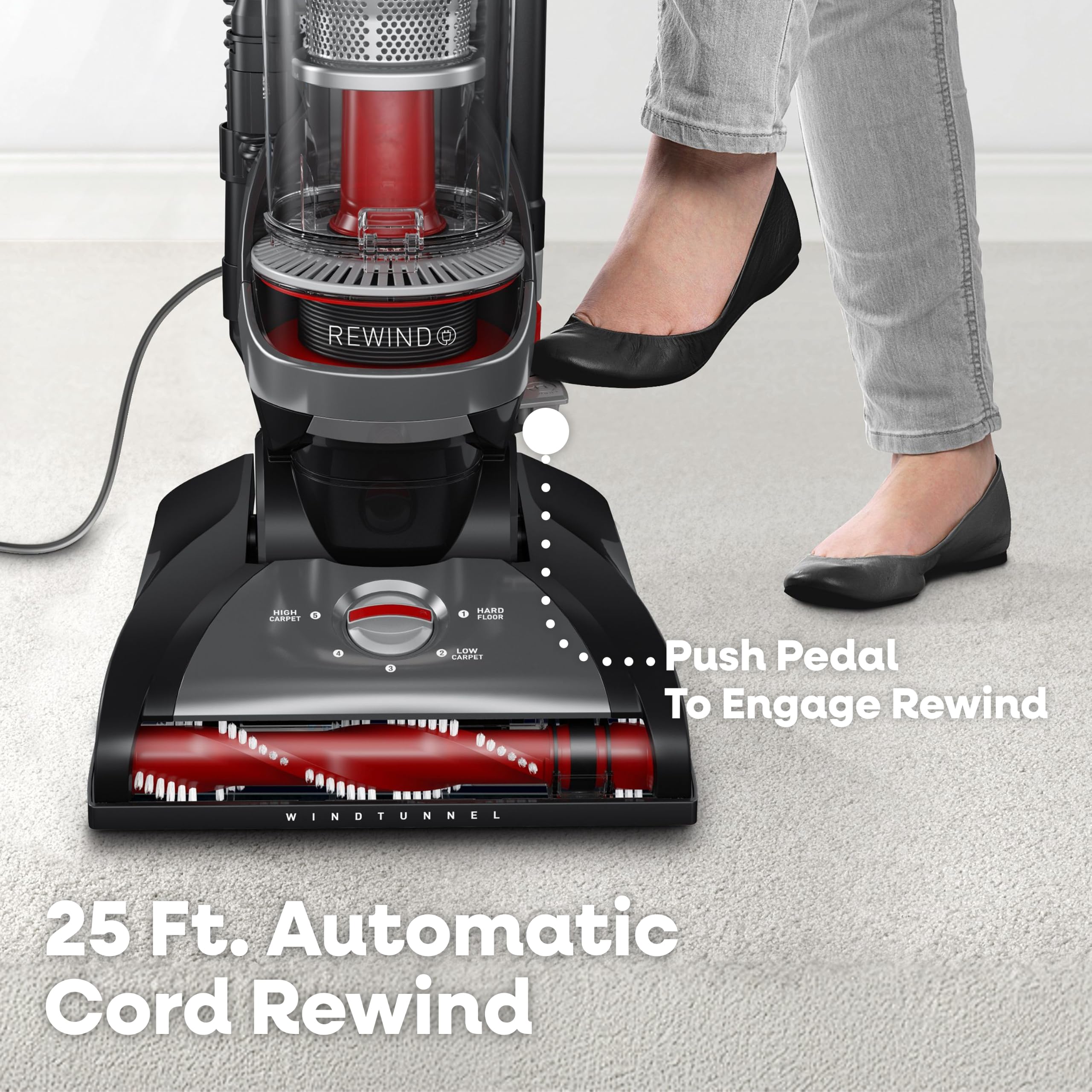 Hoover WindTunnel Cord Rewind Pro Vacuum -3 Hoover WindTunnel Cord Rewind Pro Vacuum -3