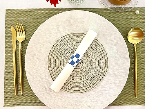 Vista 91 de Germiwipe Servilleteros del Día de San Patricio, servilleteros de papel autoadhesivos, bandas de cubiertos (verde Huntre-500 piezas)