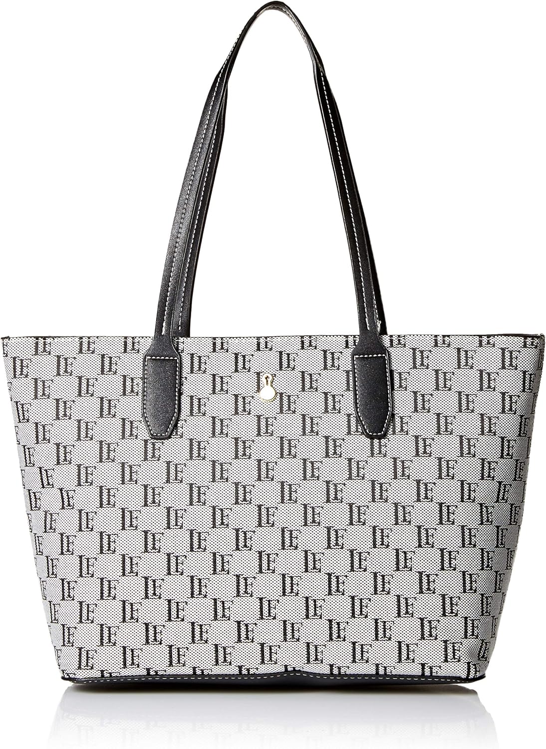 London Fog womens Stafford Shopper Black/White Logo