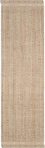 Miniatura 2 de Alfombra de área de yute natural tejido a mano Safavieh NF467A, de la colección de fibra natural (5 ft x 8 ft), Yute, Natural