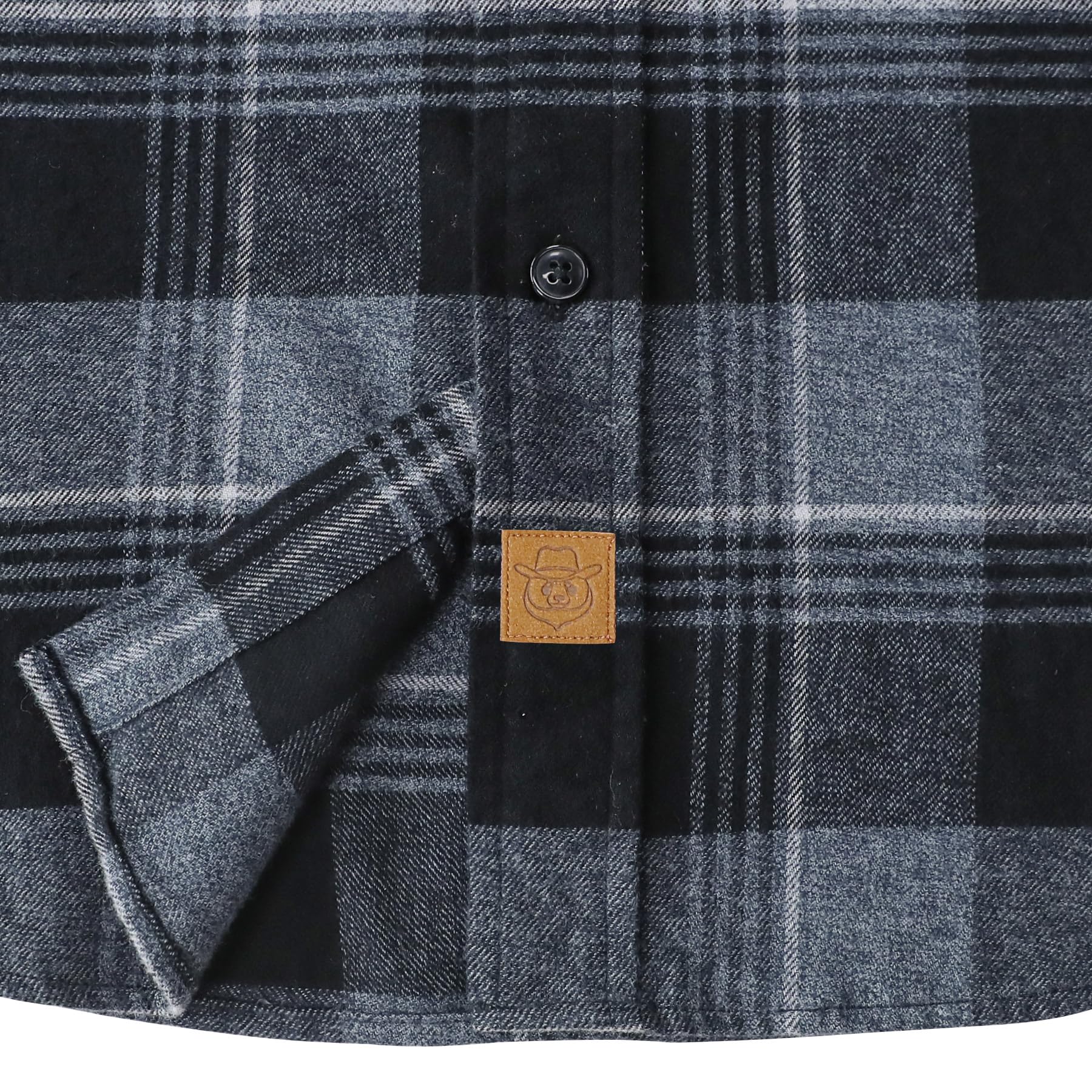 Dubinik® Camicia Uomo Flanella 100% Cotone Quadri Invernale Leggera con Taschino Morbida Comoda