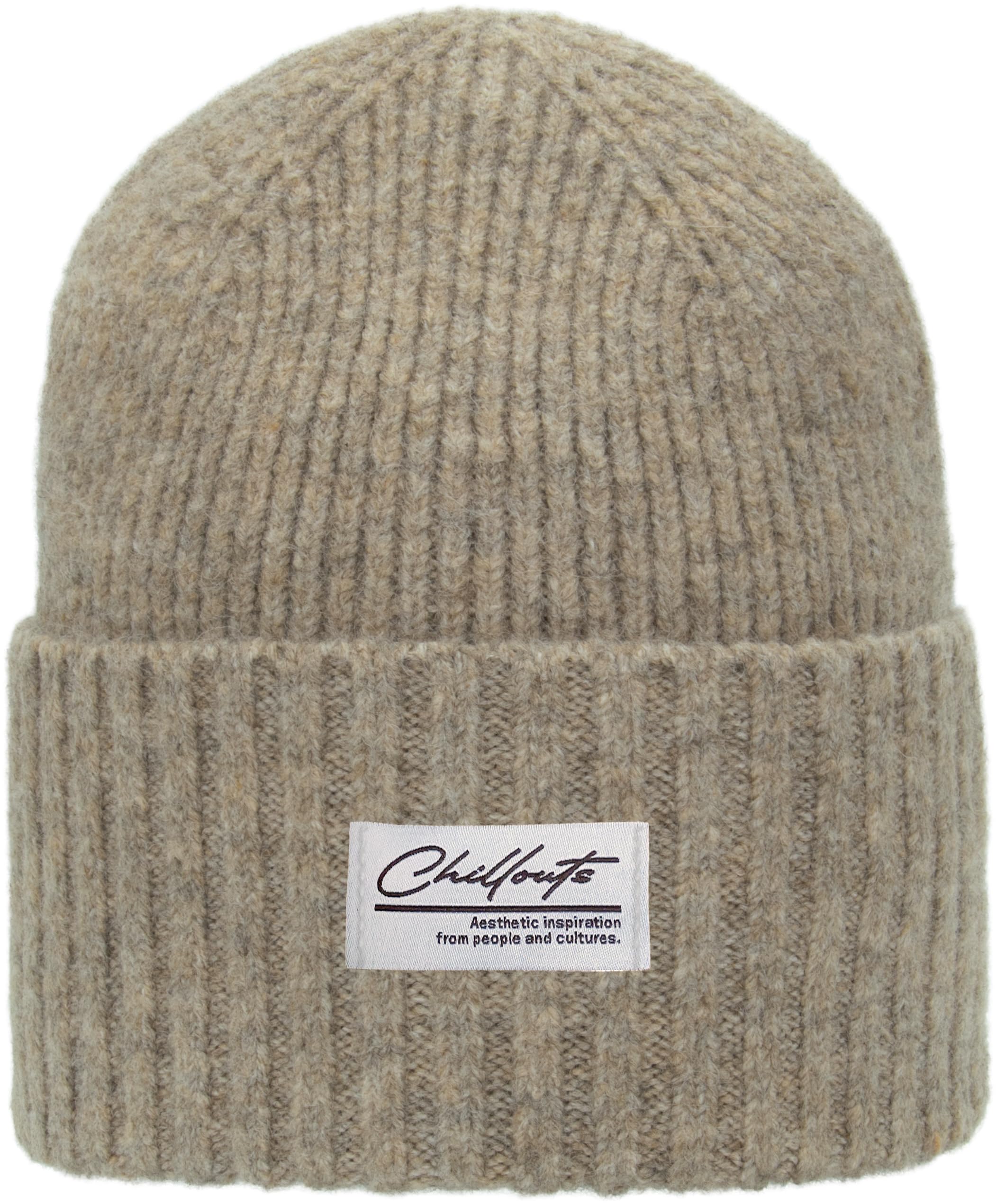 CHILLOUTS Agneta Beanie Strickmütze Umschlagmütze Damen/Herren - mit Schirm Herbst-Winter Herbst Winter