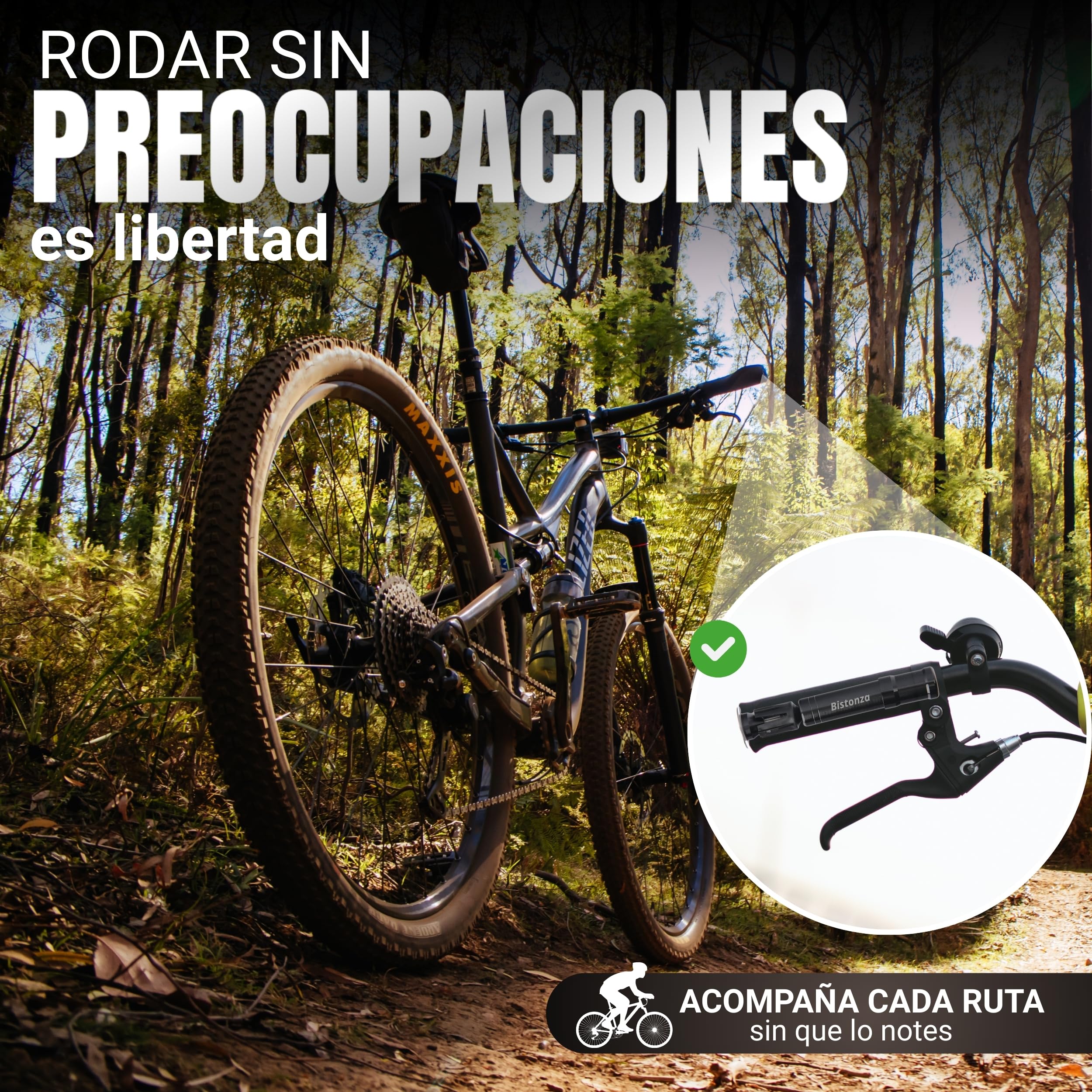 Kit Repara Pinchazos para Bicicletas, incluye Kit Reparador, 15 Mechas y Topes para colocarlo en tu Manillar, Compacto, muy Ligero y Duradero. Apto para todo tipo de Cubiertas sin Cámara, Tubeless.