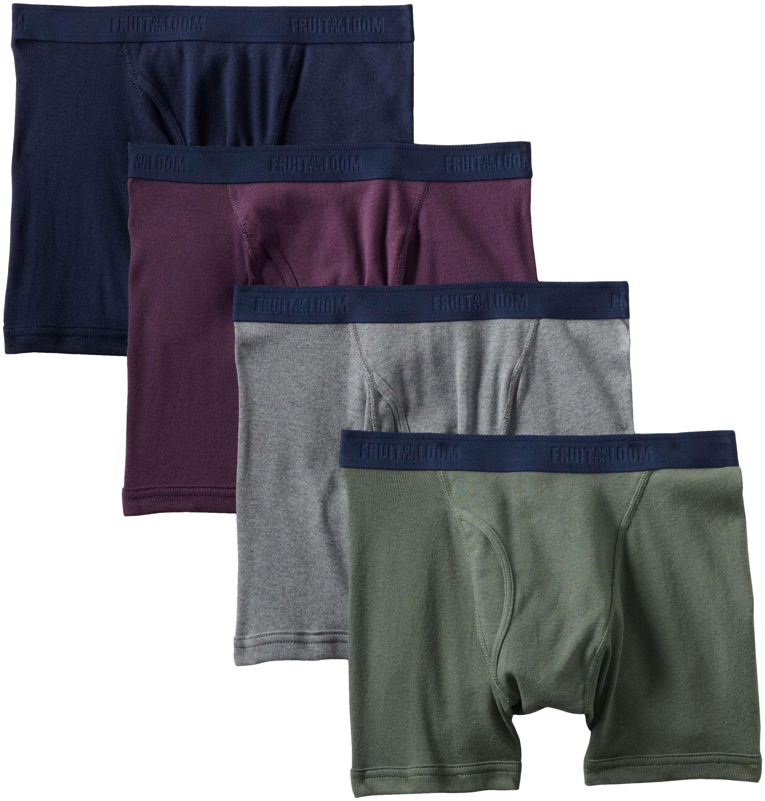 Fruit of the Loom Men's Premium Low Rise Boxer Brief (Pack of 4)