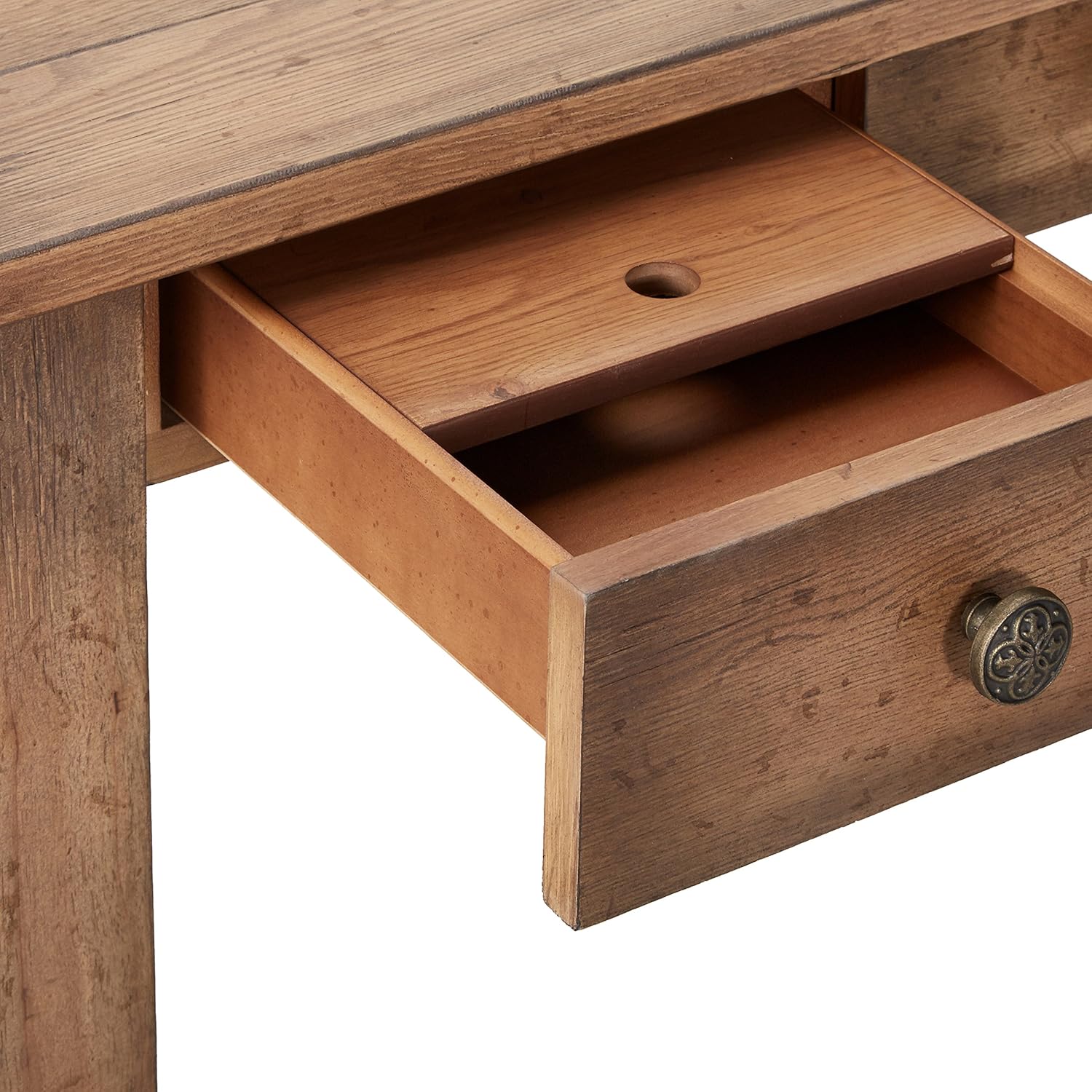 Hooker Furniture 638-10005 Melange Architectural Writing Desk, Light Wood