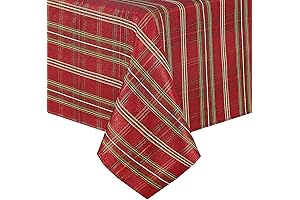 Elrene Home 60"x102" Christmas Fabric Tablecloth
