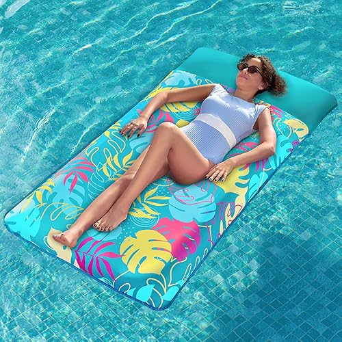 XL Fabric Covered Pool Lounger - Teal