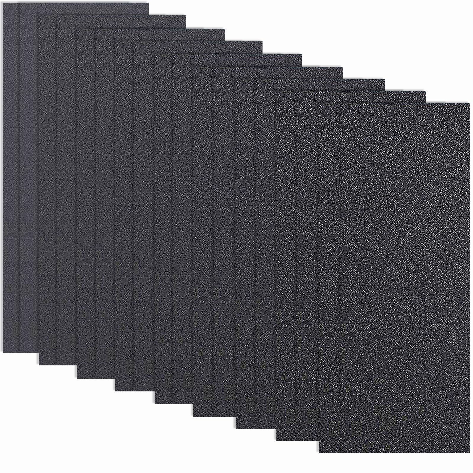 18 fogli di carta vetrata 120/180/240/320/400/600/800/1000/2000, carta vetrata Epehio Wet and Dry per auto, metallo, plastica, legno, pareti, fogli assortiti di carta vetrata, 22 x 9 cm