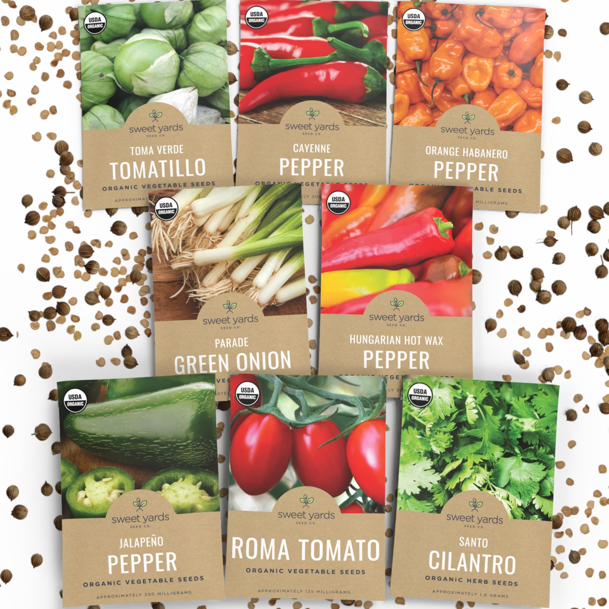 Amazon.com : Organic Salsa Garden Seeds Variety Pack - 8