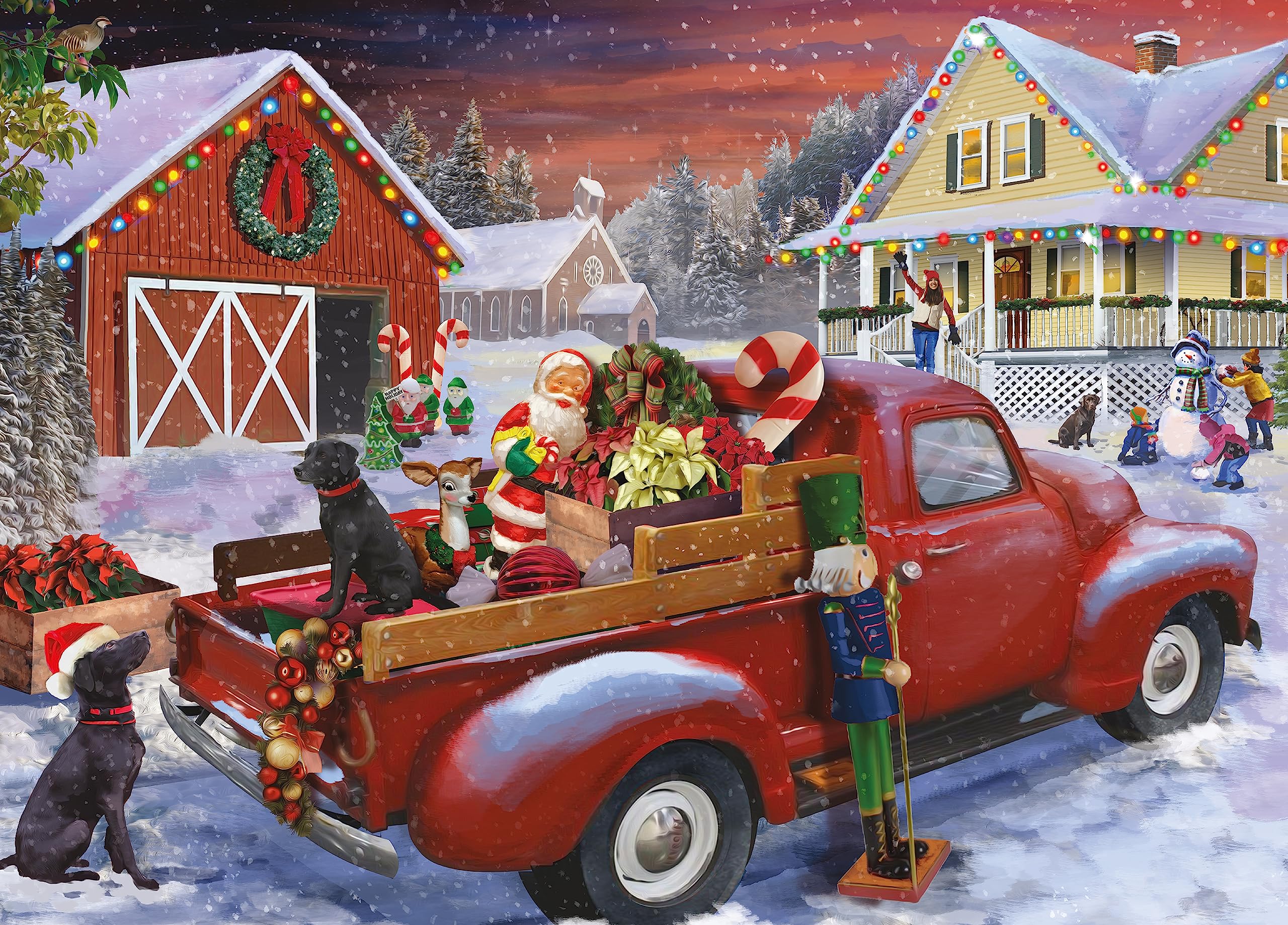 CeacoClassic Christmas - Partridge in A Pear Tree - 1000 Piece Jigsaw Puzzle