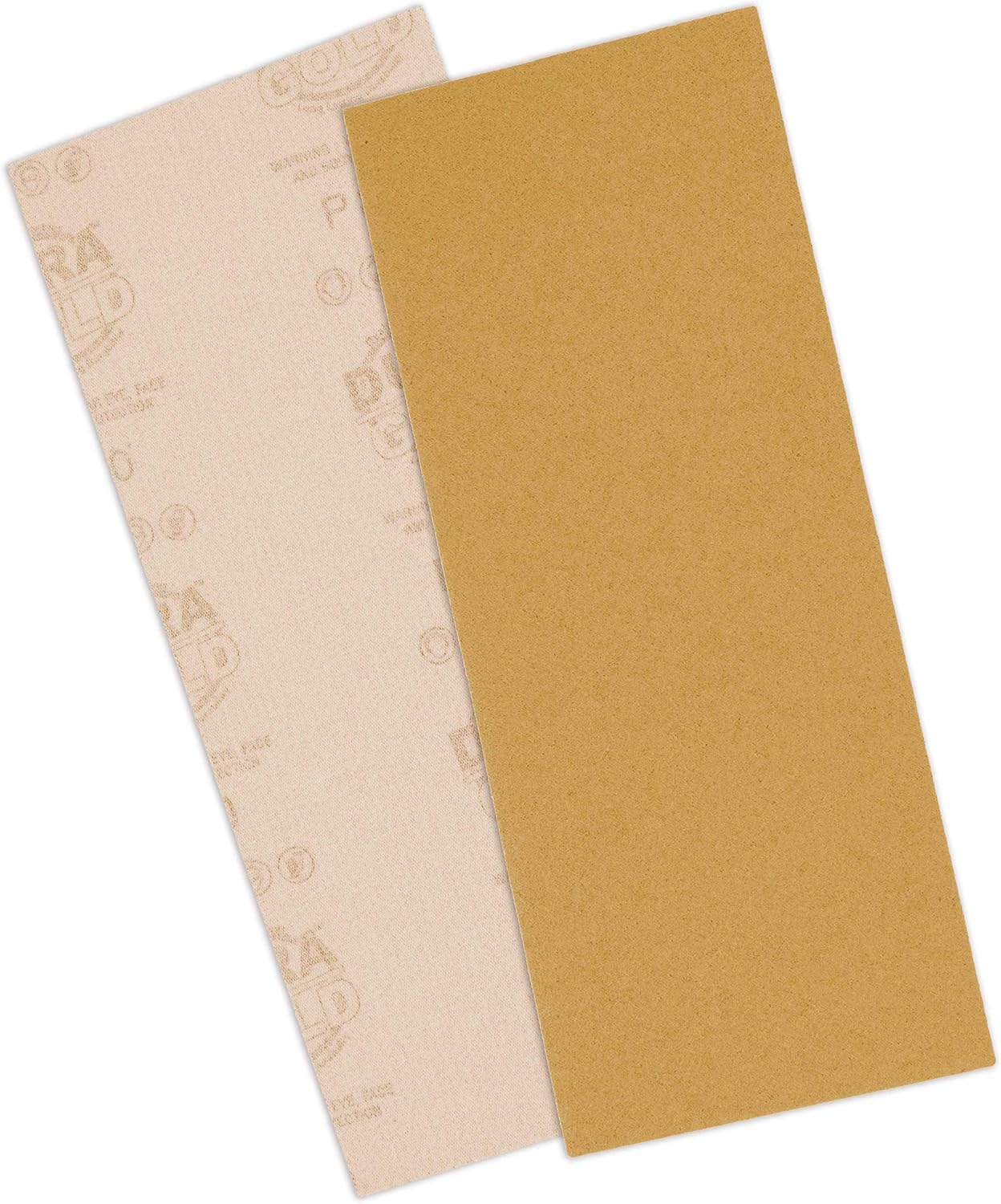 Dura-Gold Premium Sandpaper - 120 Grit - 1/2 Sheet Size Wood Workers Gold, 4-1/2" x 11" with Hook & Loop Backing - Box of 16 Sheets - Hand Sand, Block Sanding, Use on Sander Tools - Woodworking, Auto - - 