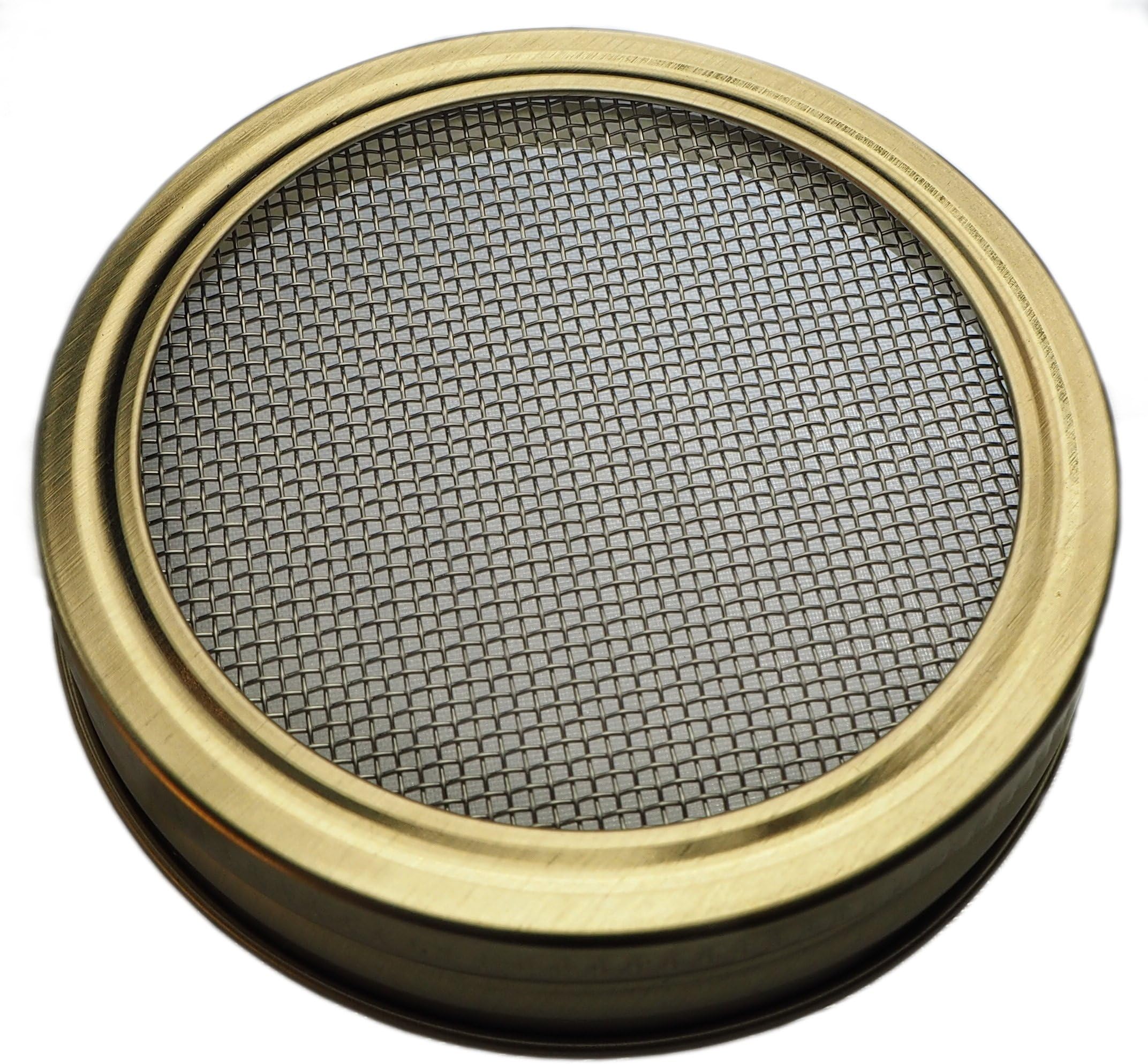 Sprouting Lid - Make Sprouts from Seeds - Stainless Steel - Bands Made in USA - TerraGreen Creations (1, Standard Mason 70mm)