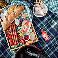 Vista 7 de Mini botella de ketchup para accesorios de caja Bento, botellas exprimibles de condimentos de 1 onza, recipiente de plástico vacío para aderezos