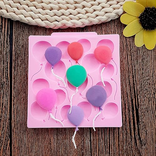 Miniatura 2 de 2 moldes para fondant de globo de aire, materiales de silicona de seguridad de grado alimenticio, molde de caramelo de chocolate para decoración de