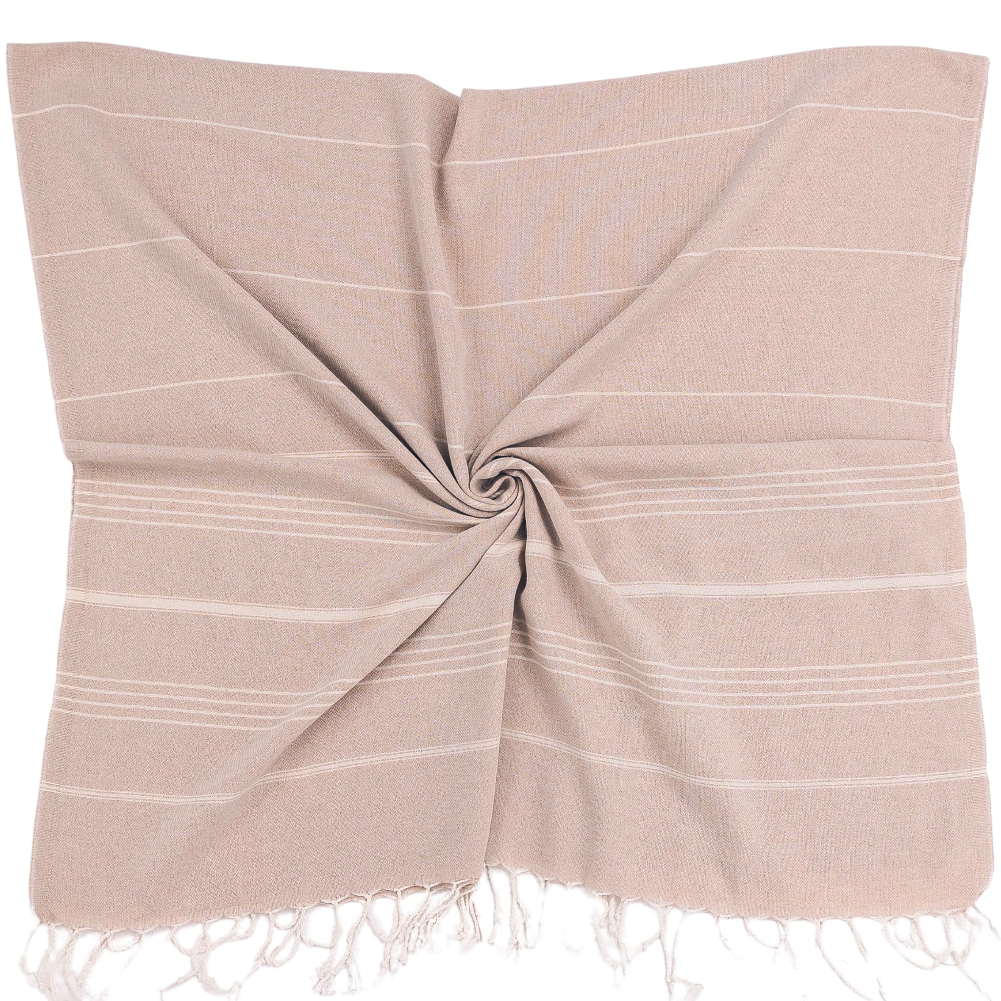 Cloud Oversized Beach Towel - Sand-Resistant, Quick Drying, Compact, Soft and Absorbent - 100% Organic Turkish Cotton - for Pool, Yoga, Travel, Outdoor Adventures, and Gifts (PLAIN-10)