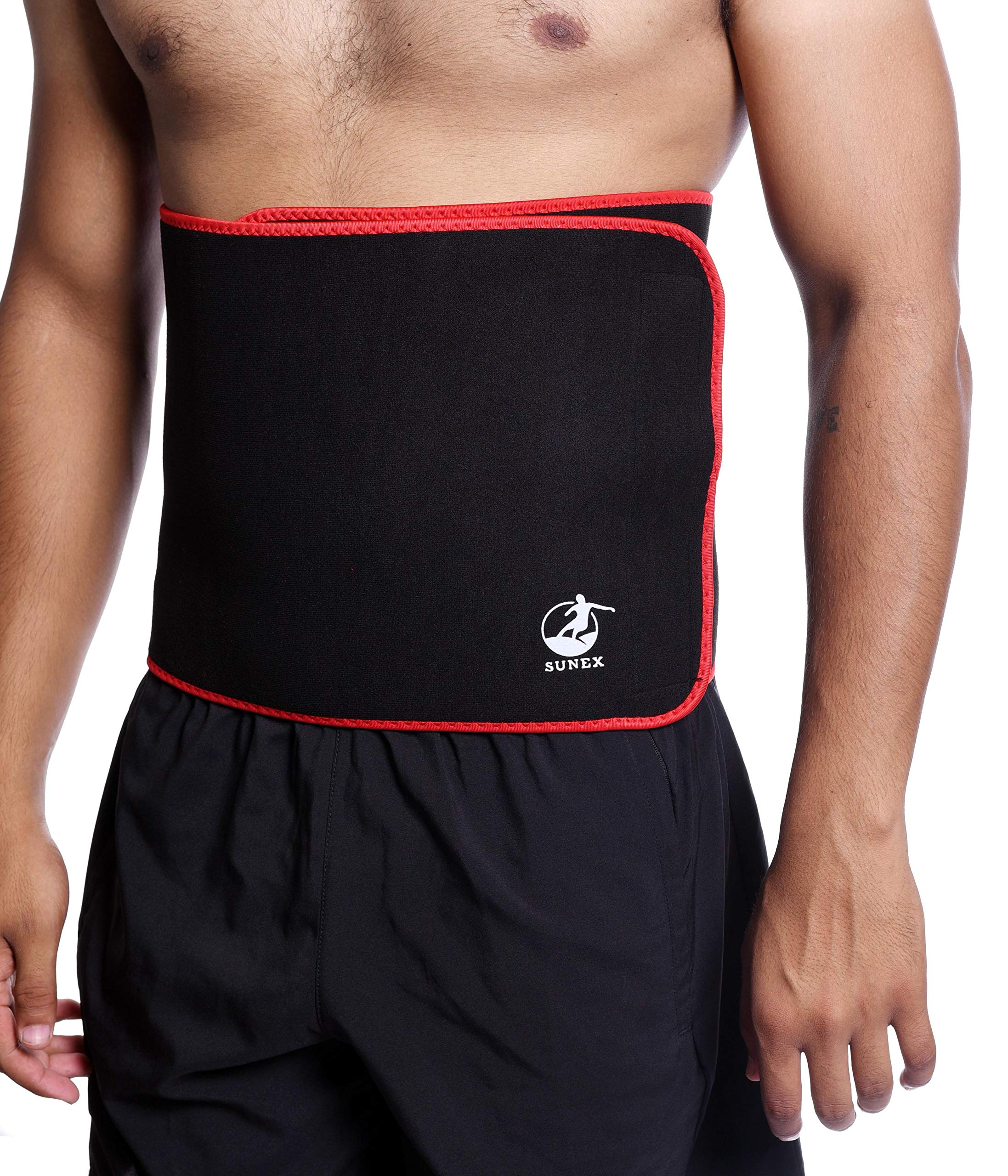 IRIS Advanced Waist Trimmer, Unisex Broad Coverage Sweat Belt, Caloric Burner, Sauna Band – Increased Core Stability, Metabolic Rate & Shedding Excess Water Weight Red-image-23