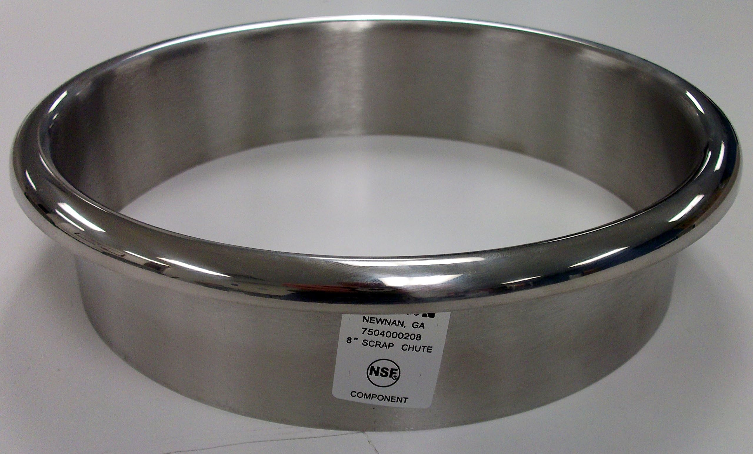 7504 Series Scrap Chute, Stainless Steel, 8 Inches by 2 Inches, 67504000208