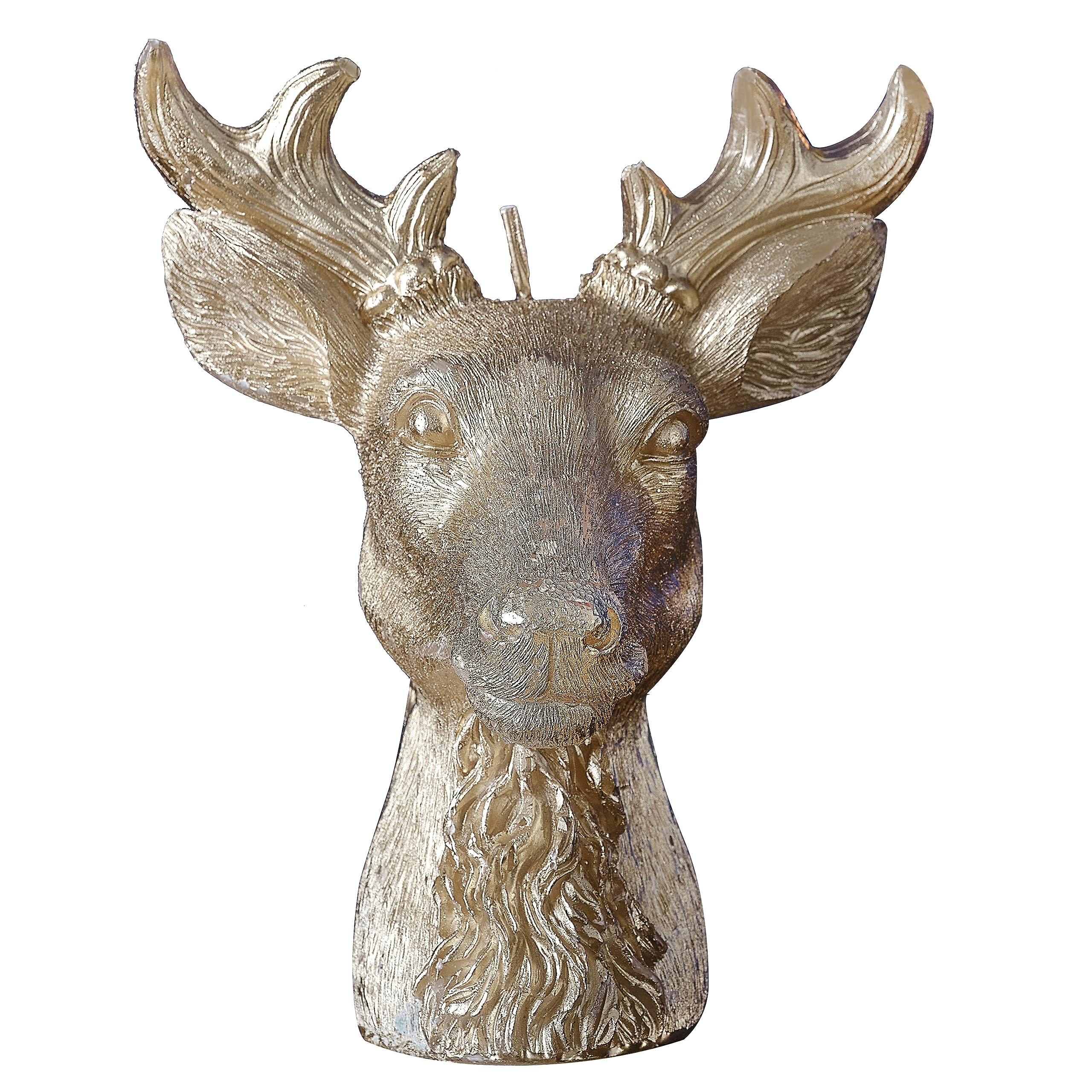 Ginger Ray Christmas Gold Stag Candle Tabletop Fireplace Decoration - Image 3