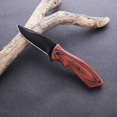 Miniatura 7 de Navaja de bolsillo grabada con apertura asistida táctica regalo de aniversario para hombres, novios, maridos idea de regalo de graduación