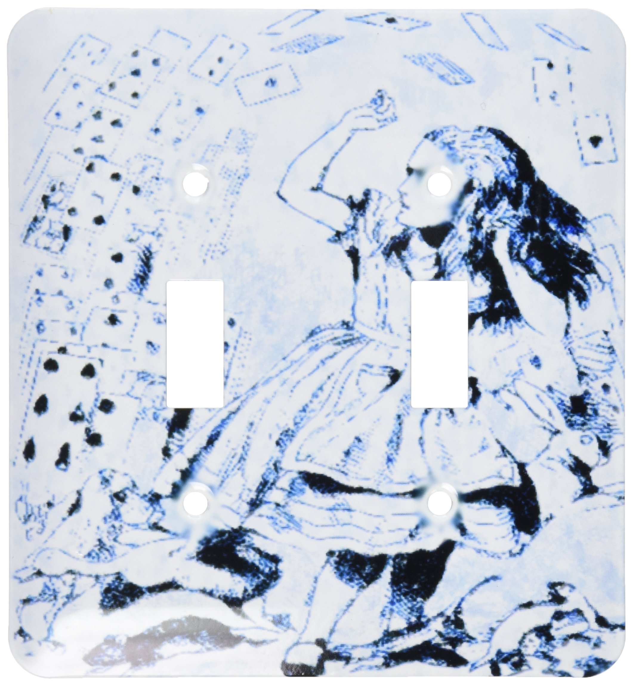 Interrupteur double bascule Alice au pays des merveilles d'art