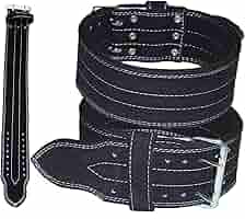 Lisaro Power Wettkampfgürtel Aus Leder - Stabiler Bodybuilding Gürtel Für Kraftsport