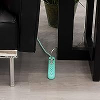 Vista 6 de Cable de extensión para estación de carga de USB Cordinate 41691, de diseño, conector múltiple con protección de sobrecarga eléctrica 2 tomas