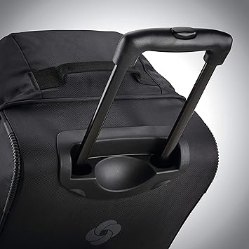Samsonite Andante 2 Wheeled Duffel Bag 22-Inch Durable Rolling Luggage with Inline Skate Wheels, Push-Button Handle & Spacious Compartments Travel-Friendly and Lightweight - All Black