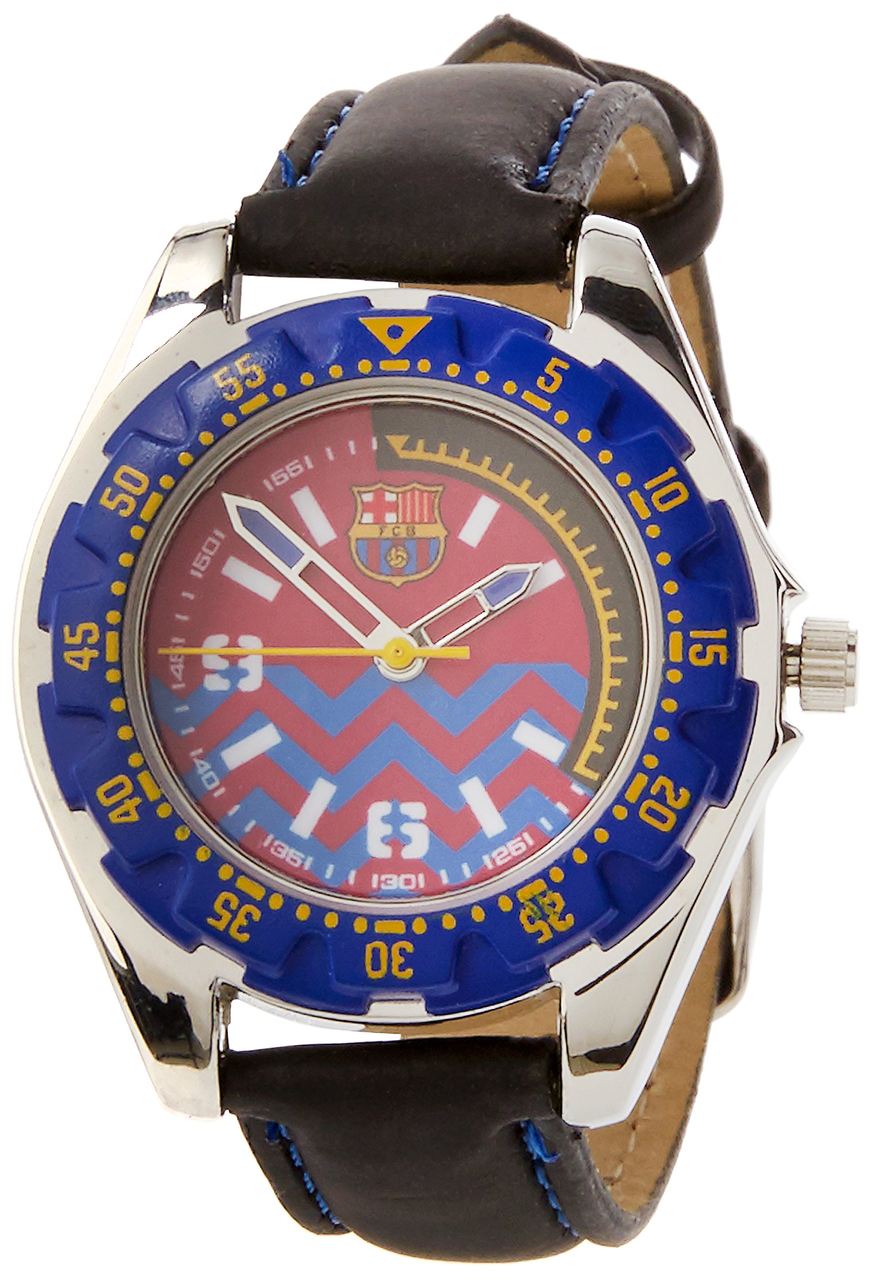 Barcelona - Reloj Unisex, Color Azul/grana, Talla única