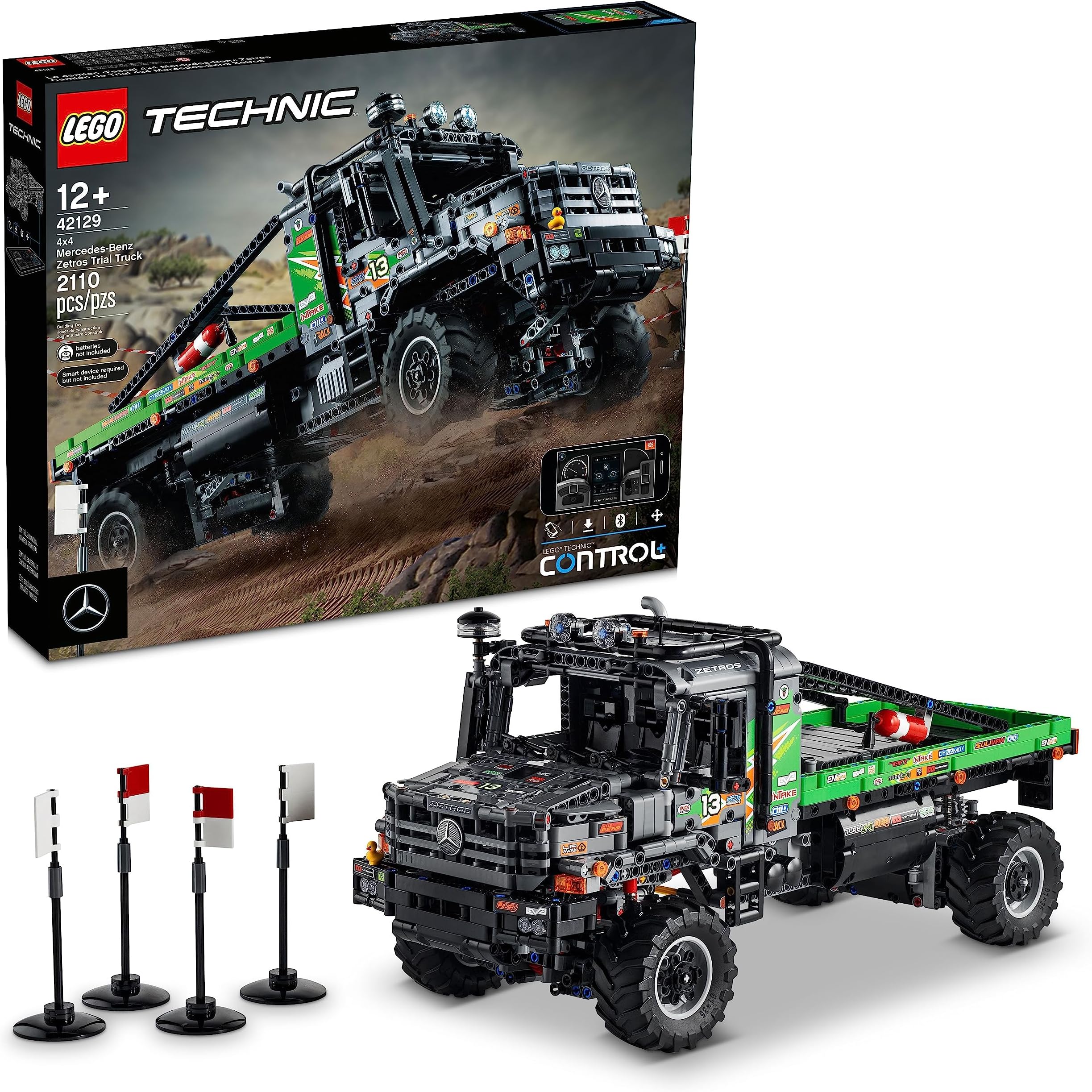 Technic 4x4 Mercedes-Benz Zetros Trial Truck 42129 Building Kit; Explore A Powerful App-Controlled Toy Truck; New 2021 (2,110 Pieces)