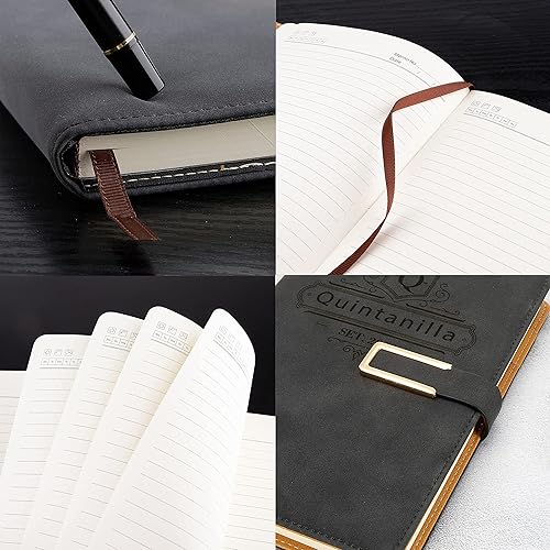 Miniatura 8 de Fanery Sue Diario personalizado de escritura recargable para hombres y mujeres, cuaderno de tapa dura de piel sintética, A5, con 200 páginas