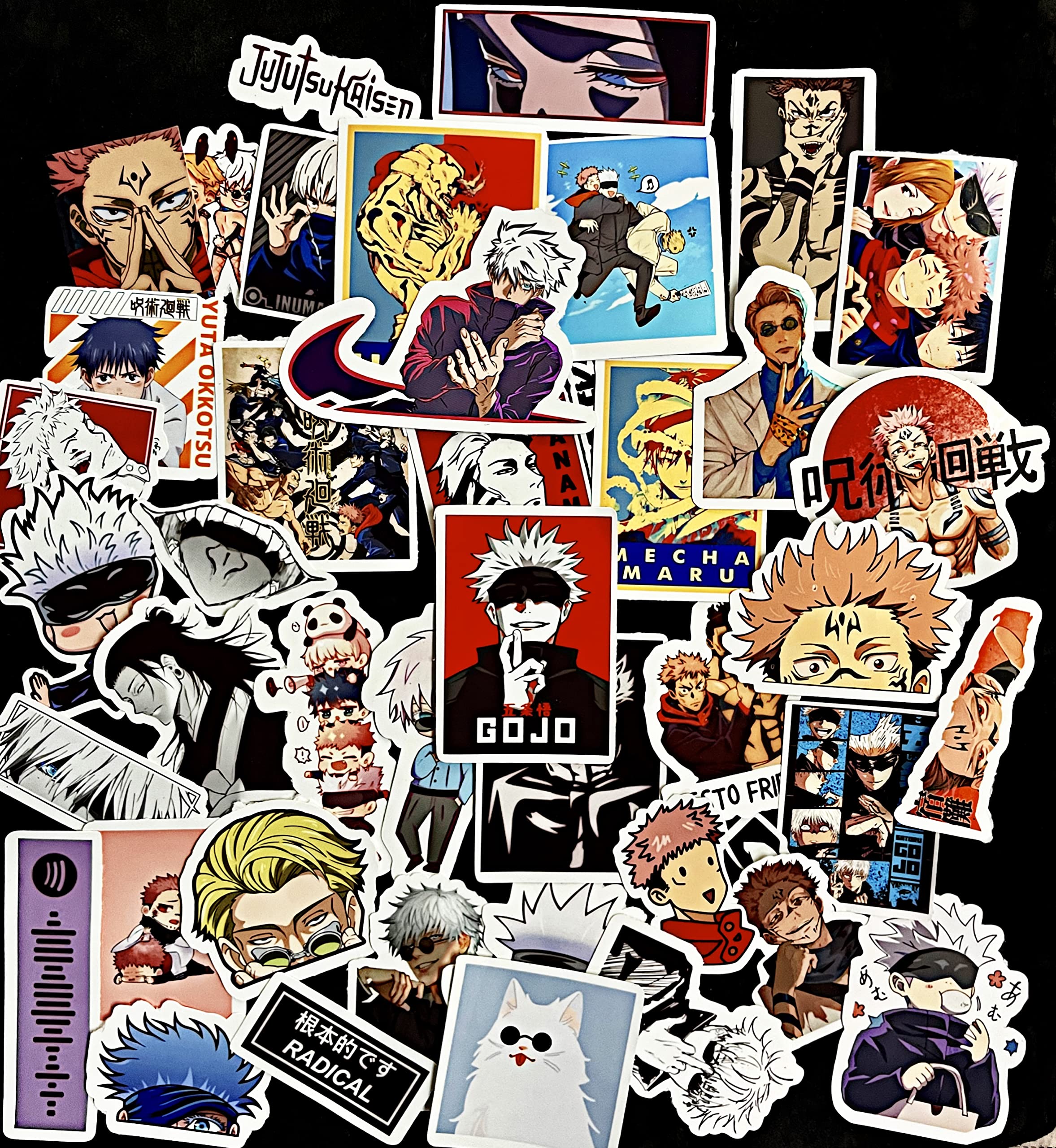 Sticker Fever - 42 Jujutsu Kaisen Collection Stickers for Anime Lovers Gojo/Megumi/Yuji Itadori/Kento etc. (B0C6FPFW1S) Amazon Price History, Amazon Price Tracker