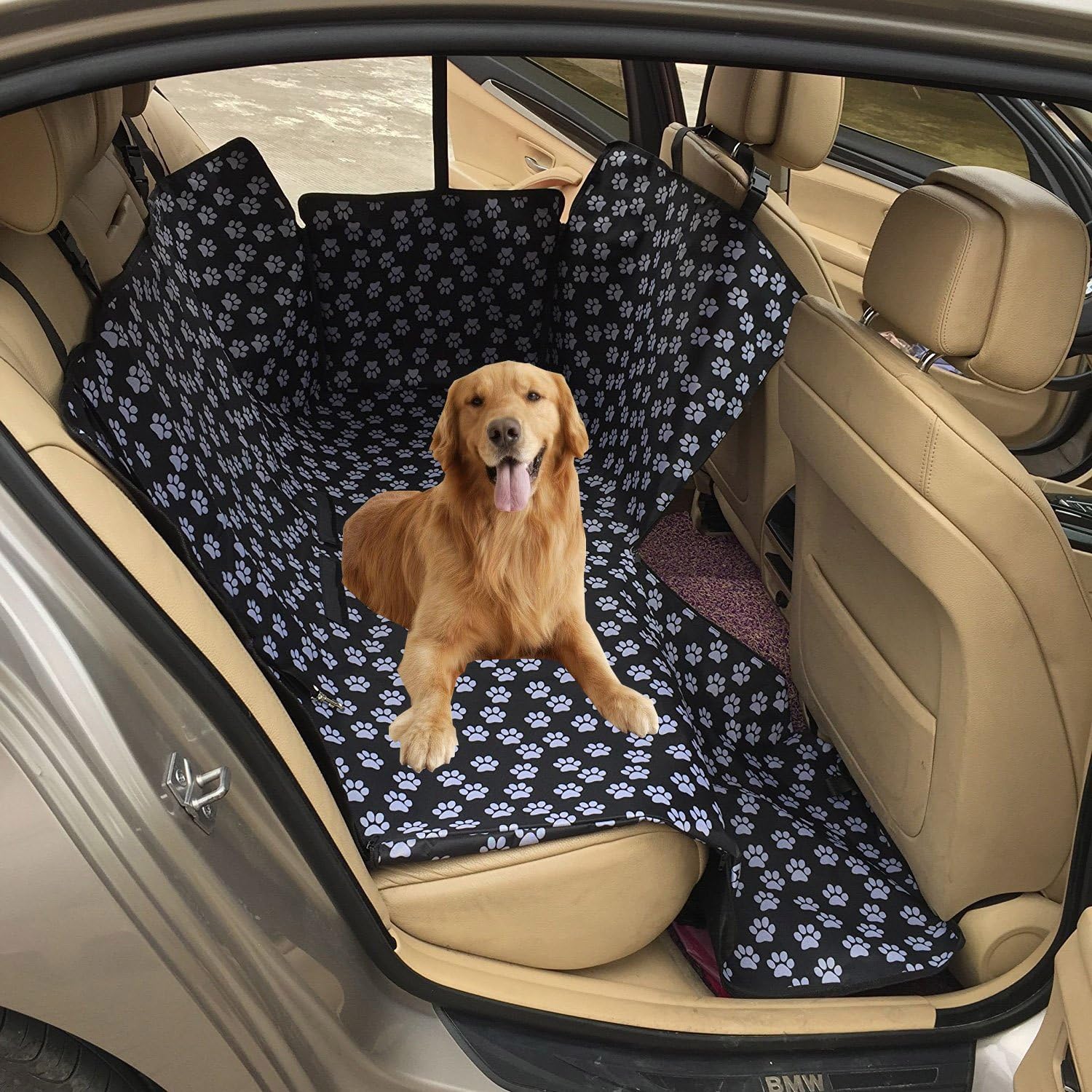 人気満点 並行輸入品pettingpal 犬用車カバー 後部座席用 車用ネットポケット付き 防水 傷防止 犬用ハ 送料無料 Carlavista Com