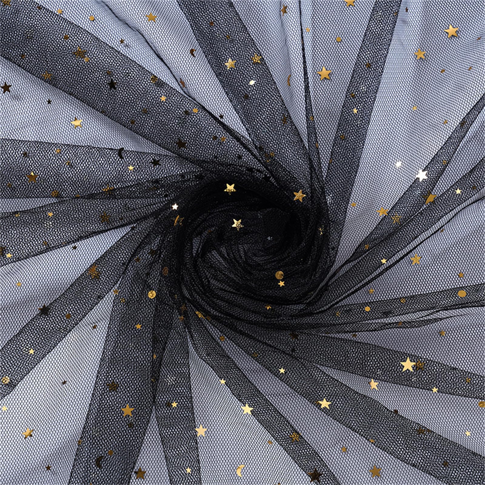 Xinsheinelry Twinkling Starry Sheer Gauze 3.68Mx1.6M for Decor Sewing and Costumes Breathable Fabric Sewing Fabric